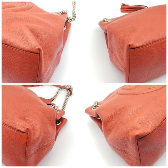 100% Authentic Gucci Soho on Chain Medium Leather Shoulder Bag - Picture 8 of 16